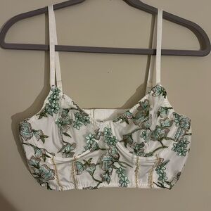Romwe Floral Corset Top (Large)